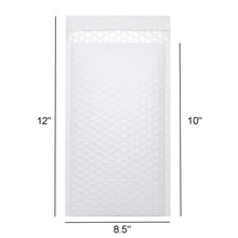 Load image into Gallery viewer, 100 Pcs Self-Seal White Bubble Mailers, 8 1⁄2 x 12&quot; Waterproof Mailing Envelopes, Bubble Padded Envelopes and Shipping Bags