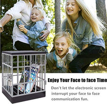 Load image into Gallery viewer, Mobile Phone Jail Cell Phones Prison Lock Up Safe Smartphone Stand Holders Classroom Home Table Office Storage Gadget -Family Time, Party Fun Novelty Gift Idea