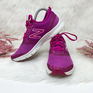 Pre-Owned Women's New Balance 711 Cush Magenta Lace up Running Outdoor Sneakers Training Shoes Size 8