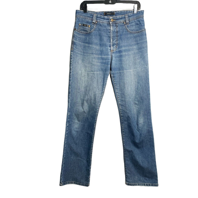 EUC Pre-Owned  Mens Mac Brad Comfort Fit Medium Wash Straight leg Jeans Size 32 Inseam 31